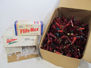 lot 243 image: Large Lot of Shotgun Shell Casings wRemington & Alcan Wads