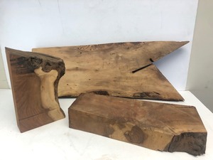 lot 126 image: 3 Burled etc Wood Planks