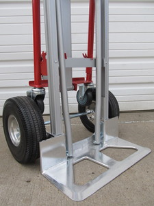 lot 319 image: LIKE-NEW Heavy Duty MILWAUKEE 4-In-1 Hand Truck 2-Wheel Dolly