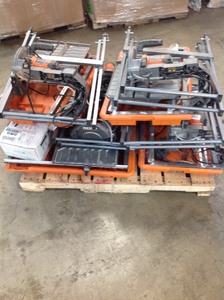 lot 23 image: Lot of Ridgid Tile saws used