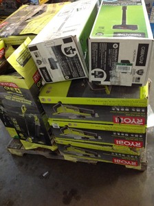 lot 38 image: Wholesale Mix Pallet of Ryobi tools and more Original Customer returns