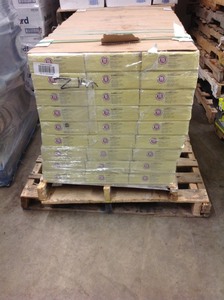 lot 14 image: Pallet with 27 Packs of TrafficMASTER Oak 12 mm Thick x 8.03 in. Wide x 47.64 in. Length Laminate Flooring (15.94 sq. ft.  case) Model#  361231-19237