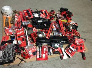 lot 28 image: Wholesale Mix Pallet of Hardware Tools, Milwaukee, Husky and more original Customer returns