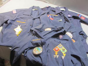 lot 36 image: BSA Uniform Shirts, Badges