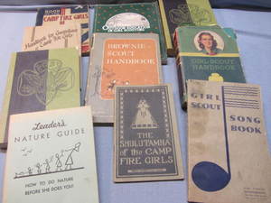lot 37 image: Vintage Girl Scout Books