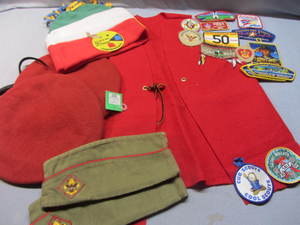 lot 43 image: Caps, Merit Badges, Event Patches