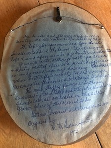 lot 53 image: REAL BUTTERFLY ARTWORK INCLUDES ARTIST NOTE AND SIGNED BY M. M. CRAWFORD
