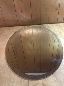 lot 71 image: LARGE OVAL BEVEL VANITY BATHROOM MIRROR