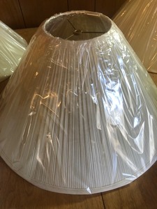 lot 93 image: COLLECTION OF 5 UNUSED LAMPSHADES