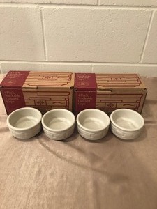 lot 135 image: NEW IN BOX 8 STACKABLE LONGABERGER CUSTARD CUPS PLUS 4 MORE OUT OF BOX