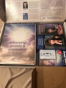 lot 155 image: LUCINDA BASSETT ATTACKING ANXIETY AND DEPRESSION SELF HELP AND AWARENESS KIT - APPEARS NEW NEVER USED