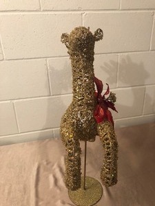 lot 159 image: LARGE SHIMMERING CHRISTMAS REINDEER DECOR