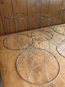 lot 181 image: 6 MISCELLANOUS LAMPSHADE FRAMES