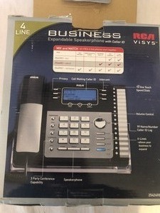 lot 199 image: NEW IN BOX RCA 4 LINE BUSINESS SPEAKER PHONE