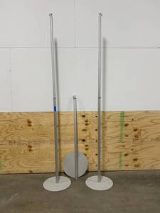 lot 27 image: Lot Of 3 Trade Show Display Stands 1 Missing Bolt
