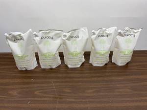 lot 46 image: Lot Of 5 Puracy Natural Dish Soap Refill, Green Tea & Lime, Sulfate-Free Liquid Detergent, 64 Ounce