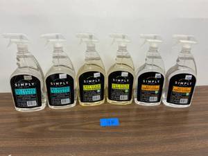 lot 48 image: Mixed Lot SIMPLY Cleaning Products All Purpose, Pet Stain, Carpen Cleaner