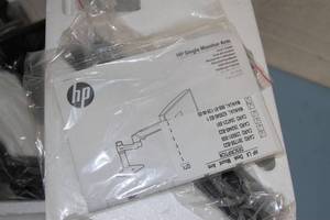 lot 67 image: HP Single Monitor Arm for 24 Display  Computer Monitor BT861AT
