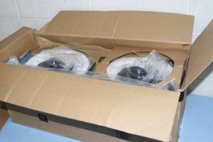 lot 98 image: Pair of New JBL Control 26C Pro Audio 6.5 Ceiling Loudspeaker  Speakers
