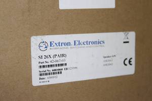 lot 109 image: 2 Pairs of NEW Extron Two-Way Open Back 8 Ohm Pro Audio Ceiling Speakers