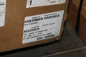 lot 19 image: New Draper Access  V Electric Motorized & Tensioned Video Projection Screen 137 Diagonal