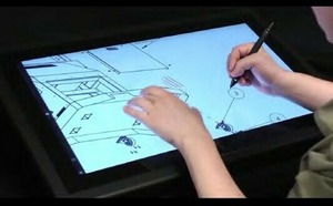 lot 39 image: Perceptive PixelMicrosoft Surface  27 Multipoint Touchscreen MonitorDisplay