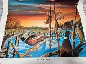 lot 20 image: Limited Edition Feeding Time Signed & Numbered Print