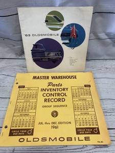 lot 28 image: 1963 Oldsmobile 32 Page Super 88 Brochure & Inventory Control Record