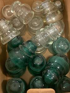 lot 60 image: Large Lot of Hemingray Glass Insulators