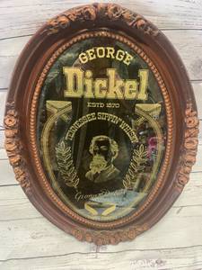 lot 63 image: Vintage George Dickel Tennessee Whisky Bar Mirror