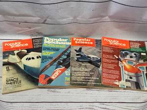 lot 74 image: Lot of 4 1970s Popular Mechanics Magazines