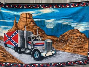 lot 83 image: Ghost Rider Dixie Tapestry 34 x 53