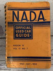 lot 107 image: 1950 NADA Official Used Car Price Guide