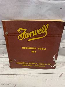 lot 108 image: 409 Page Farwell, Oznun, Kirk & Co. Mechanics Tool Catalog