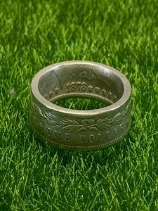 lot 122 image: 1878 Morgan Dollar Size 11 Ring