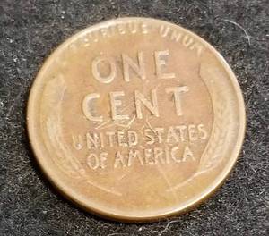 lot 19 image: 1924-D US WHEAT CENT BETTER DATE COIN
