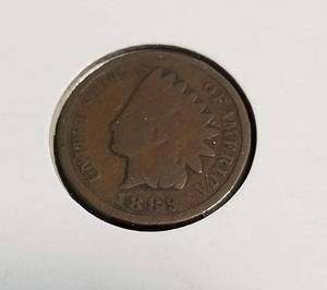lot 41 image: 4 INDIAN HEAD CENTS 1889 1890 1893 1903