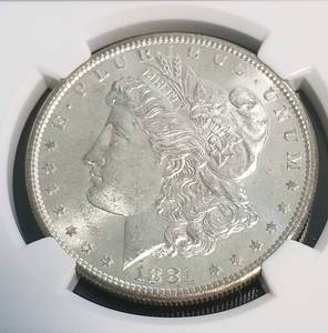 lot 49 image: 1881-S MORGAN SILVER DOLLAR MS63 NGC