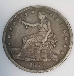 lot 01 image: 1877-S US TRADE DOLLAR VF20 PCI
