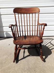 lot 135 image: Vintage Wood Rocking Chair