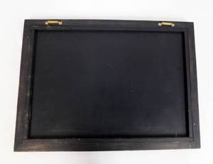 lot 68 image: Framed Wood American Flag and Bald Eagle Print