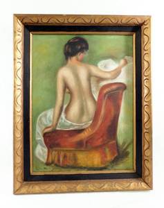 lot 55 image: Vintage 1976 Sue Johnson Oil Painting