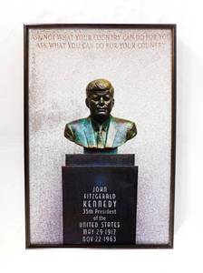 lot 126 image: Framed John F Kennedy Quote Print