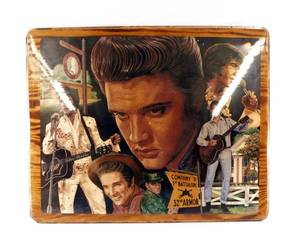 lot 150 image: Vintage Elvis Presley Montage Poster By Gary Giuffre Mounted on Board