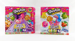 lot 99 image: Set of New Shopkins Designer Dash and Supermarket Scramble Games