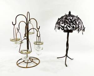 lot 187 image: Set of Two Candle Holders