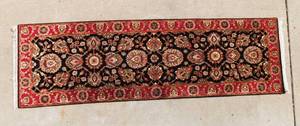 lot 144 image: Vintage Hand Woven Wool Runner Rug