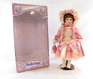 lot 206 image: Vintage 1998 Sabrina Collection Porcelain Doll