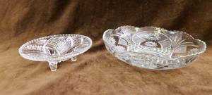 lot 229 image: Set of Two Vintage Crystal Bowls