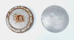 lot 176 image: Pair of Vintage Hubcaps